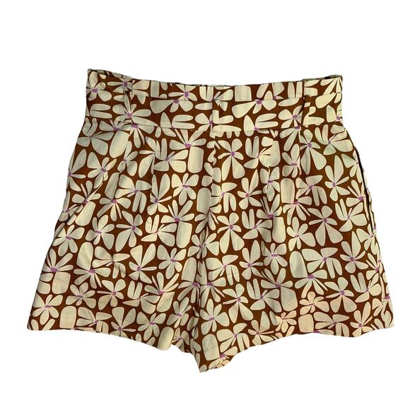 Hutch High-Waisted Pleated Daisy Shorts - Picture 5 of 8